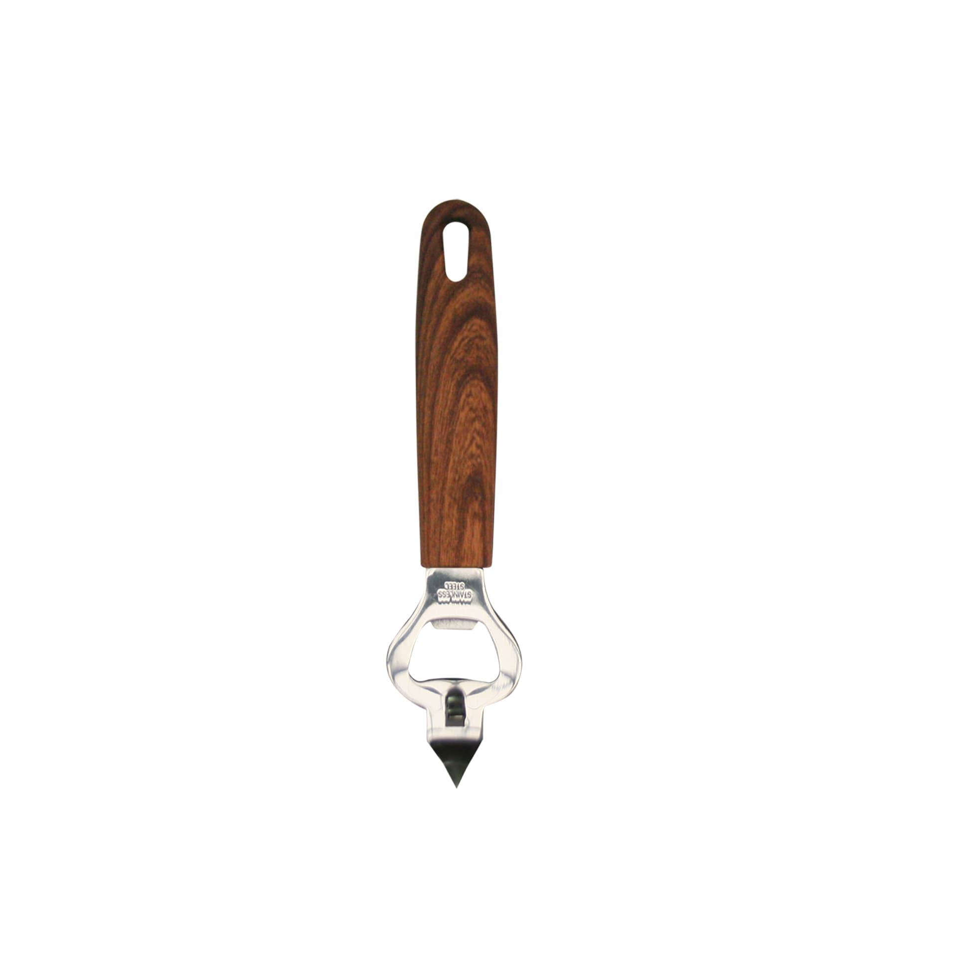 Destapador premium wood inox mango plástico tipo madera