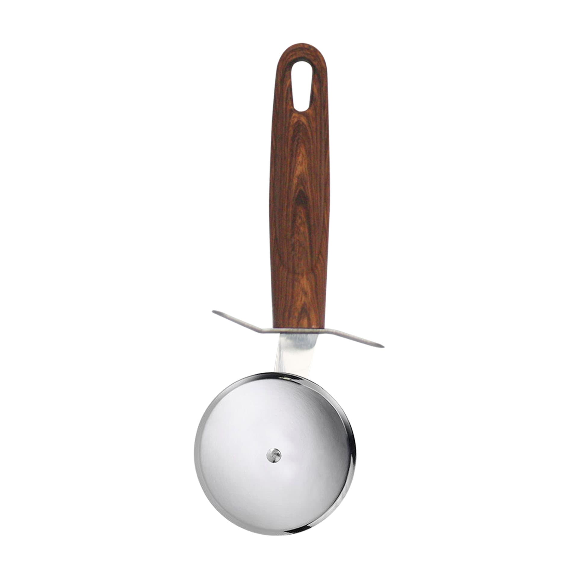 Corta pizza premium wood inox mango plástico tipo madera