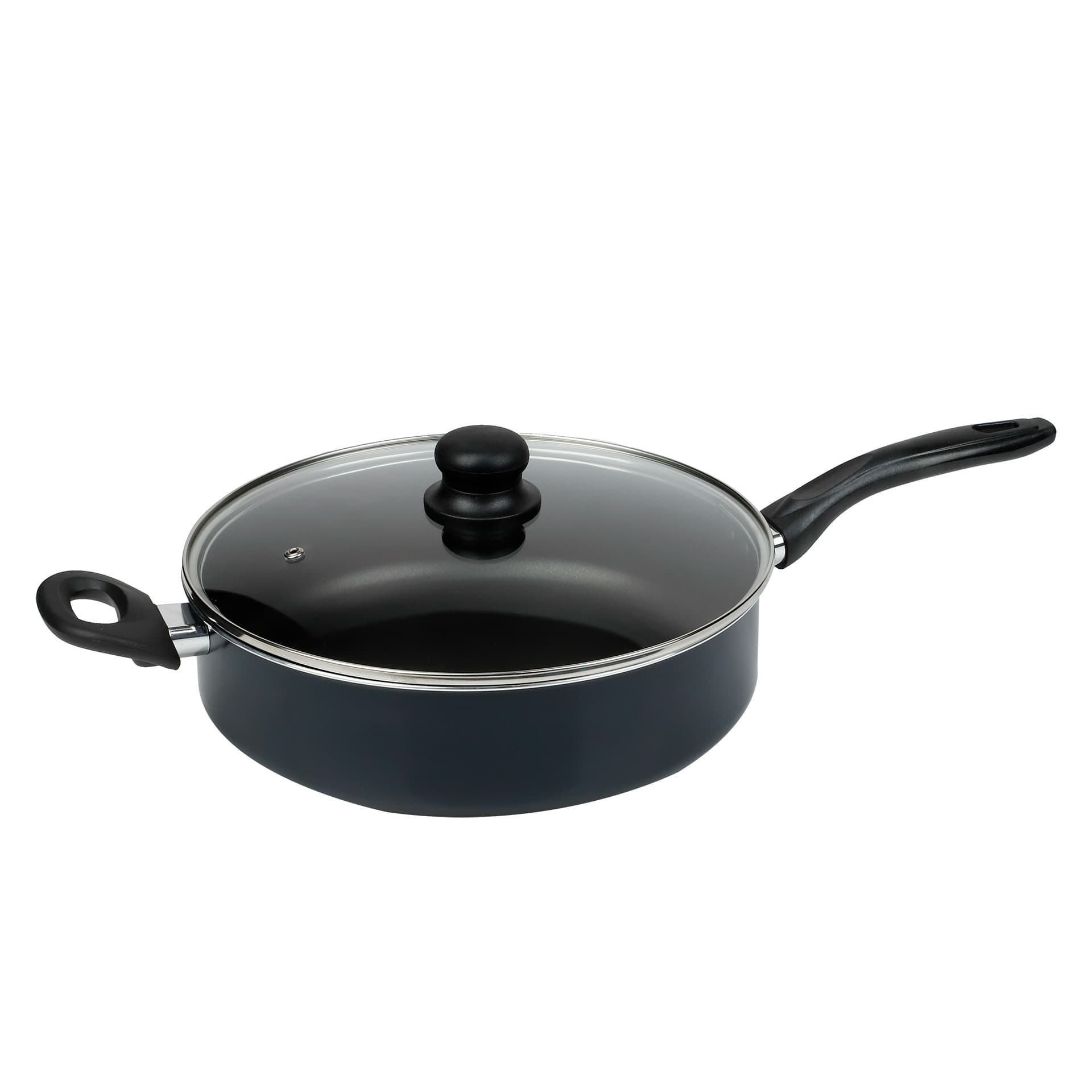 Sartén 28 cm. jumbo premium antiadherente con tapa colo