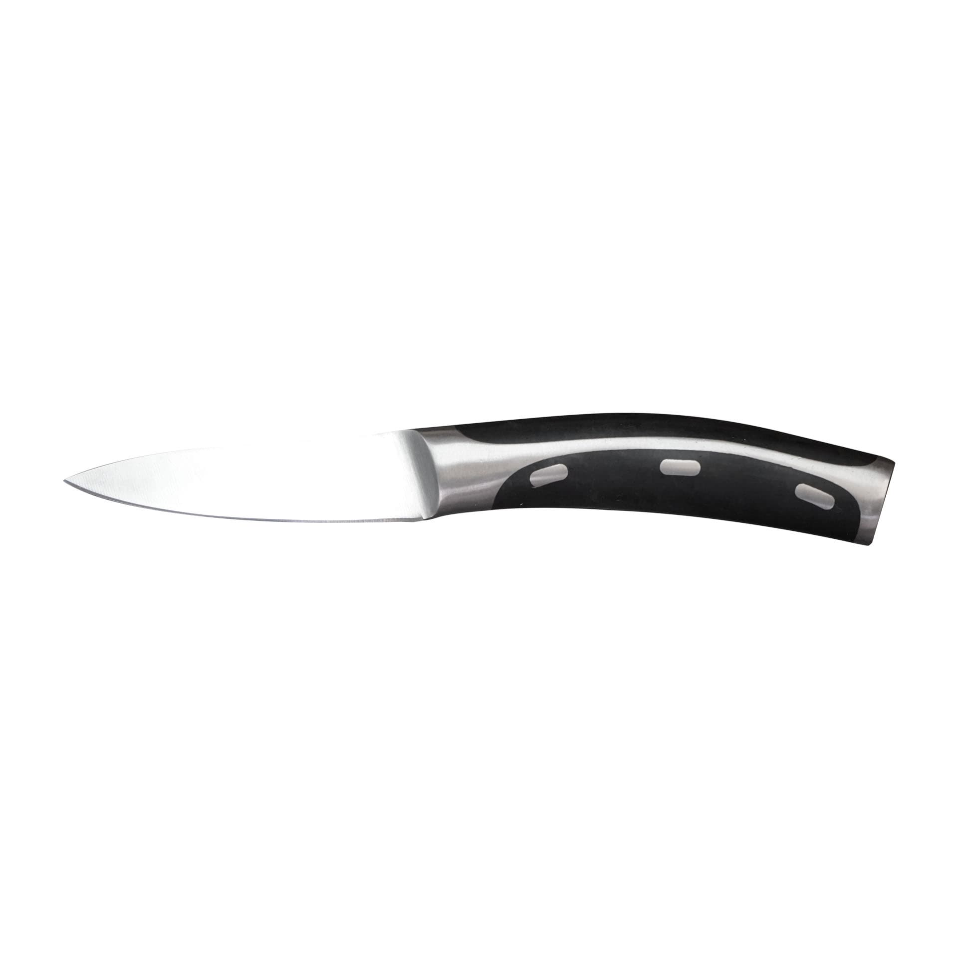 Cuchillo pelador 3.5"" dkasa premium acero inoxidable hoja fija 3cr13 de alto carbono mango plástico abs"
