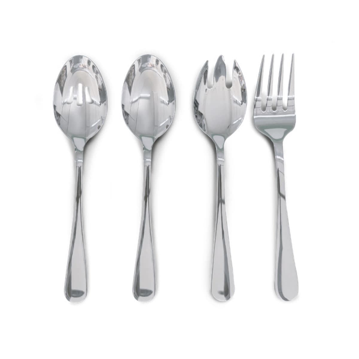 Set de cubiertos premium acero inoxidable para servir 4 piezas
