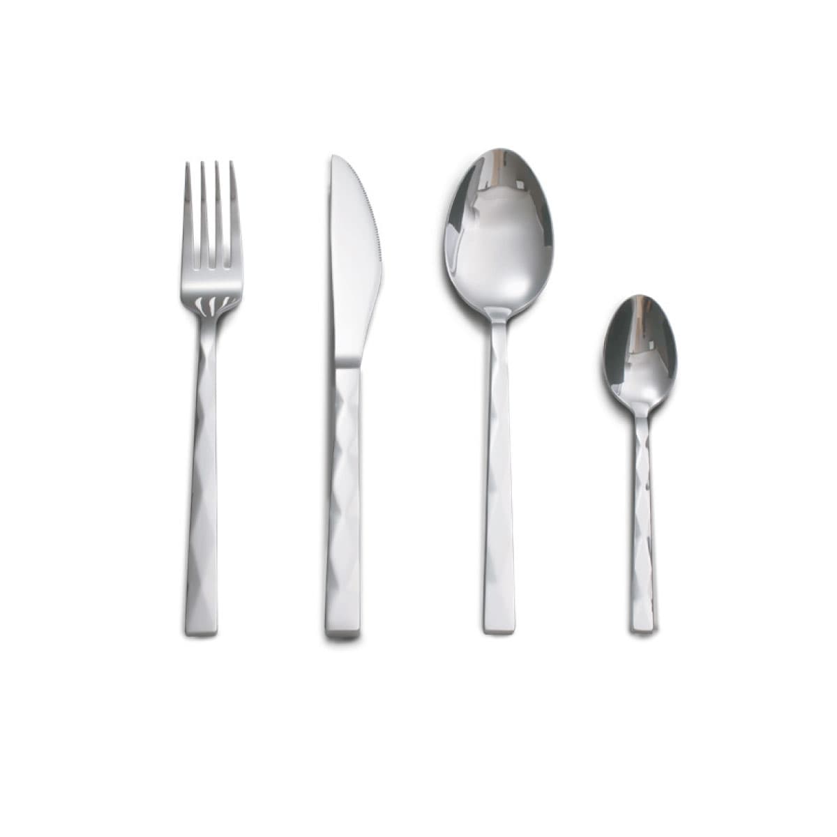 Set de cubiertos premium acero inoxidable brillados 16 piezas
