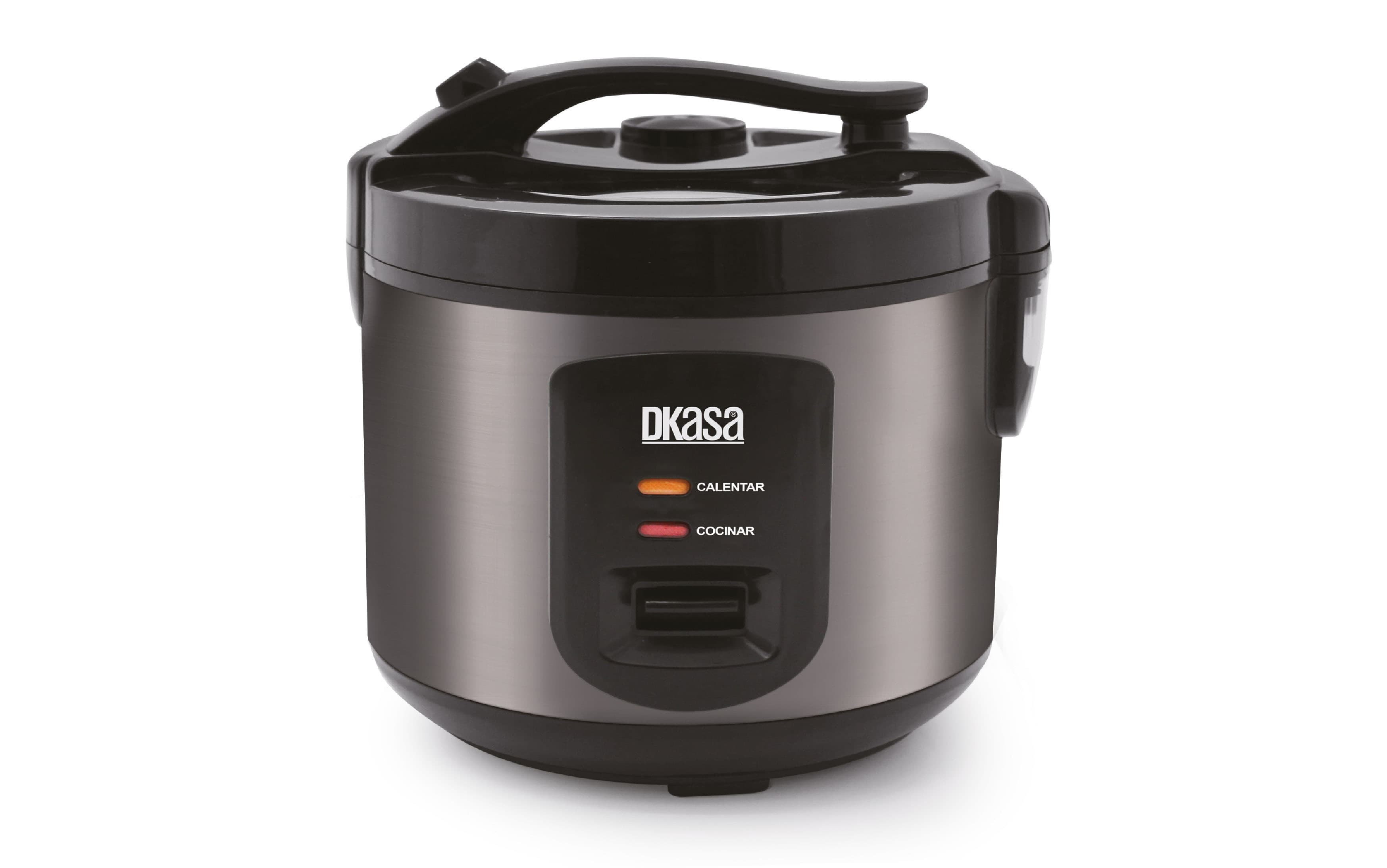 Olla arrocera premium inox cook con visor 1.8 libras negra
