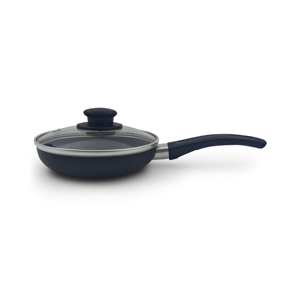 Cacerola premium antiadherente marmolizado granito con tapa 14cm 1.8mm