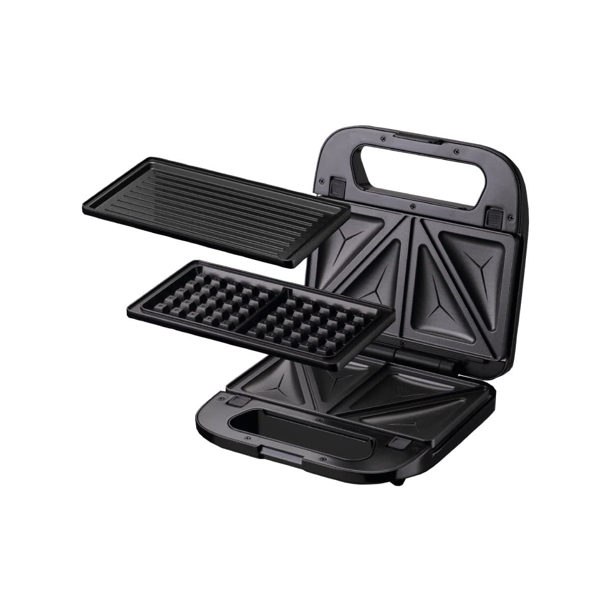 Sanduchera Premium Antiadherente Multifuncional 3 en 1 con Placas Intercambiables