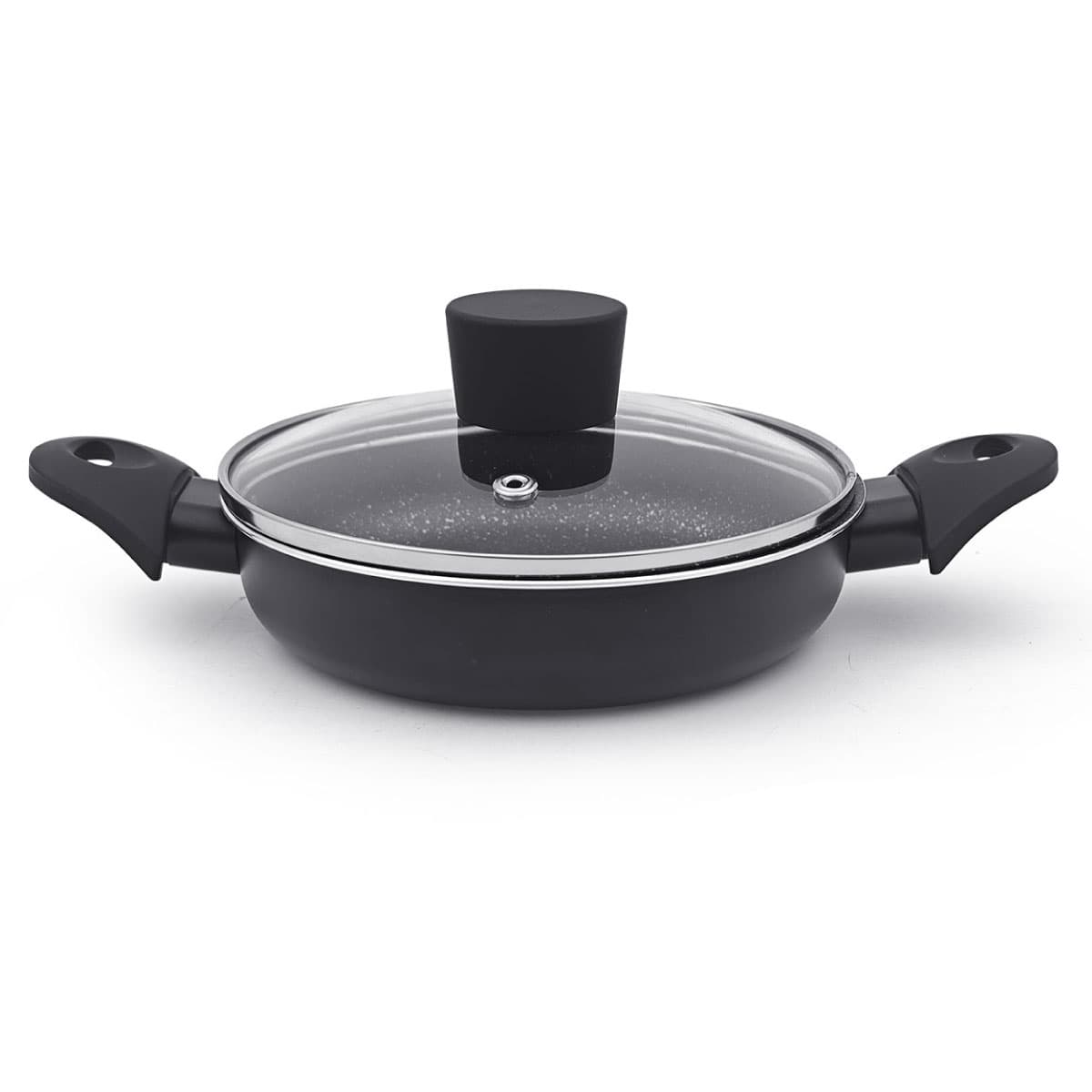 Cacerola Premium Antiadherente Marmolizado Granito con Tapa 16 cm 1.8 mm