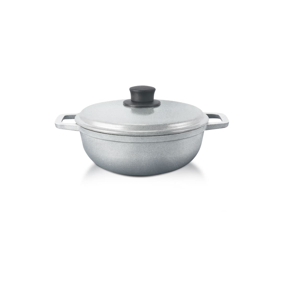 Caldero Simplicity Aluminio Natural Fundido con Tapa de Aluminio 20 Cm.