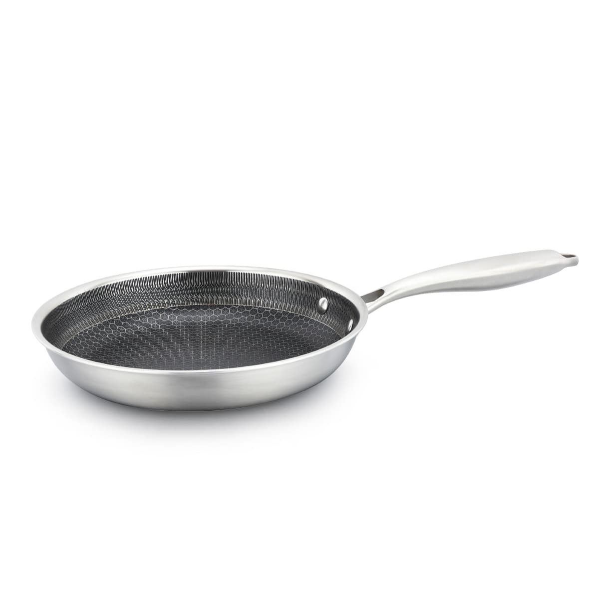 Sartén Professional Acero Inoxidable, Antiadherente Tri Ply 28 Cm.