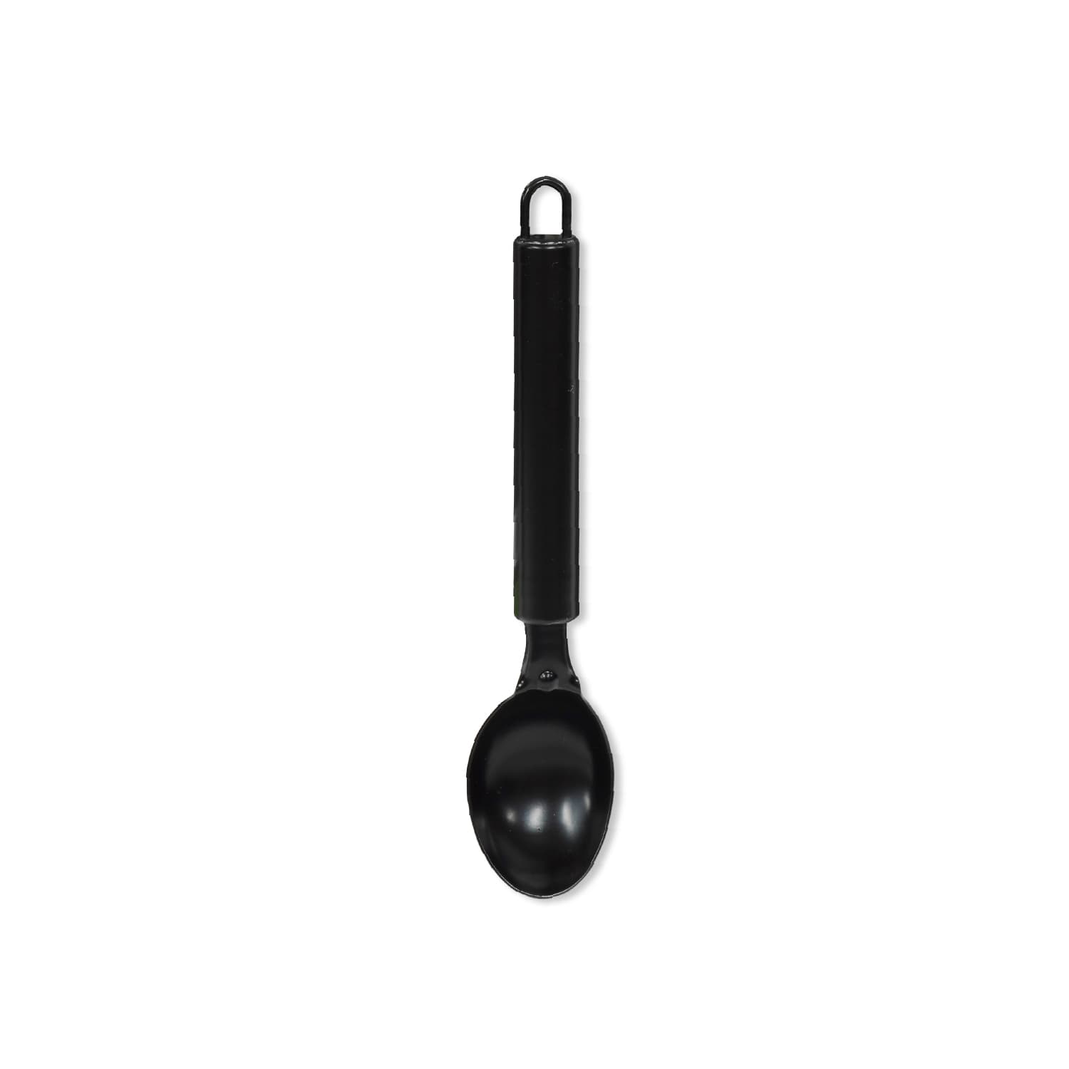 Cuchara Para Helado Premium Negra En Acero Inoxidable