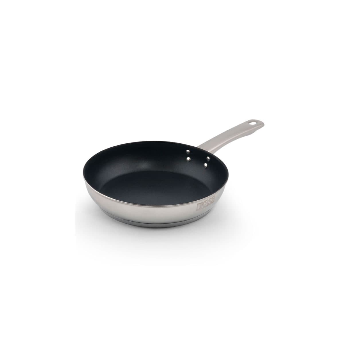 Sartén 20 Cm. Premium Acero Inox, Antiadhernete Interior Mango Acero Inox
