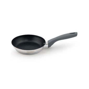 Sartén 16 Cm. Premium Acero Inox, Antiadhernete Interior Mango Suave al Tacto