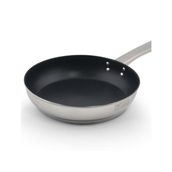 Sartén 24 Cm. Premium Acero Inox, Antiadhernete Interior Mango Acero Inox