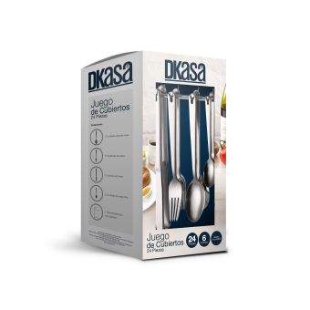 Juego De Cubiertos 6 Puestos 24 Piezas Arbolito