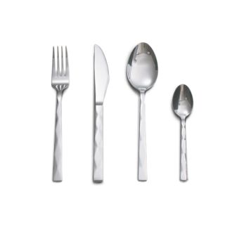 SET DE CUBIERTOS PREMIUM ACERO INOXIDABLE BRILLADOS 16 PIEZAS
