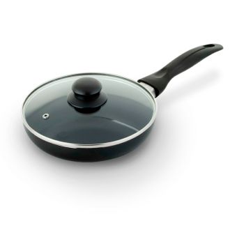 SARTEN PREMIUM ANTIADHERENTE CON TAPA DE VIDRIO 18 CM. COLO