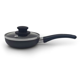 CACEROLA PREMIUM ANTIADHERENTE MARMOLIZADO GRANITO CON TAPA 12CM 1.8MM