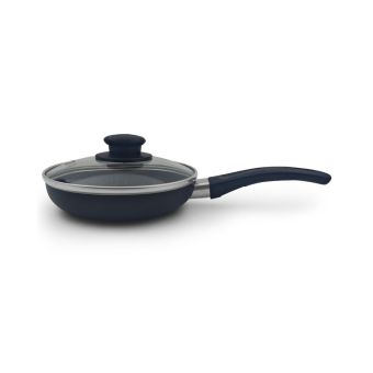 CACEROLA PREMIUM ANTIADHERENTE MARMOLIZADO GRANITO CON TAPA 14CM 1.8MM
