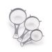Set de 3 Coladores Malla Nylon Mango Plástico