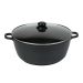 CALDERO INYECTADO 32X14.5CM ANTIADHERENTE CON TAPA DE VIDRIO