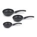 Set 3 Cacerolas Premium Antiadherente Marmolizado Granito 12cm, 14cm, 16cm