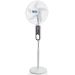 VENTILADOR PREMIUM RECARGABLE 16" DE PEDESTAL, ASPA PLÁSTICA Y MALLA METÁLICA