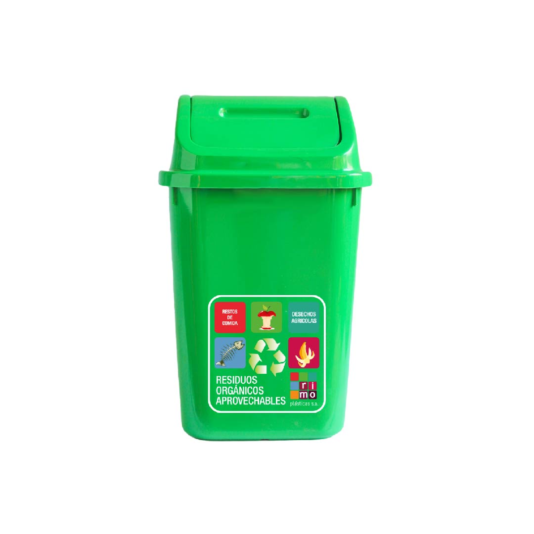 1013-papelera-vaiven-fantasia-16-litros-residuos-verde