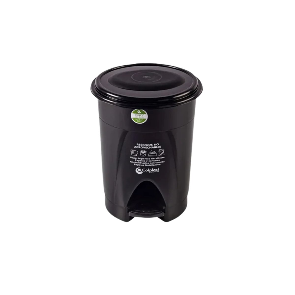 1031-papelera-de-pedal-25-litros-peletizada-negro