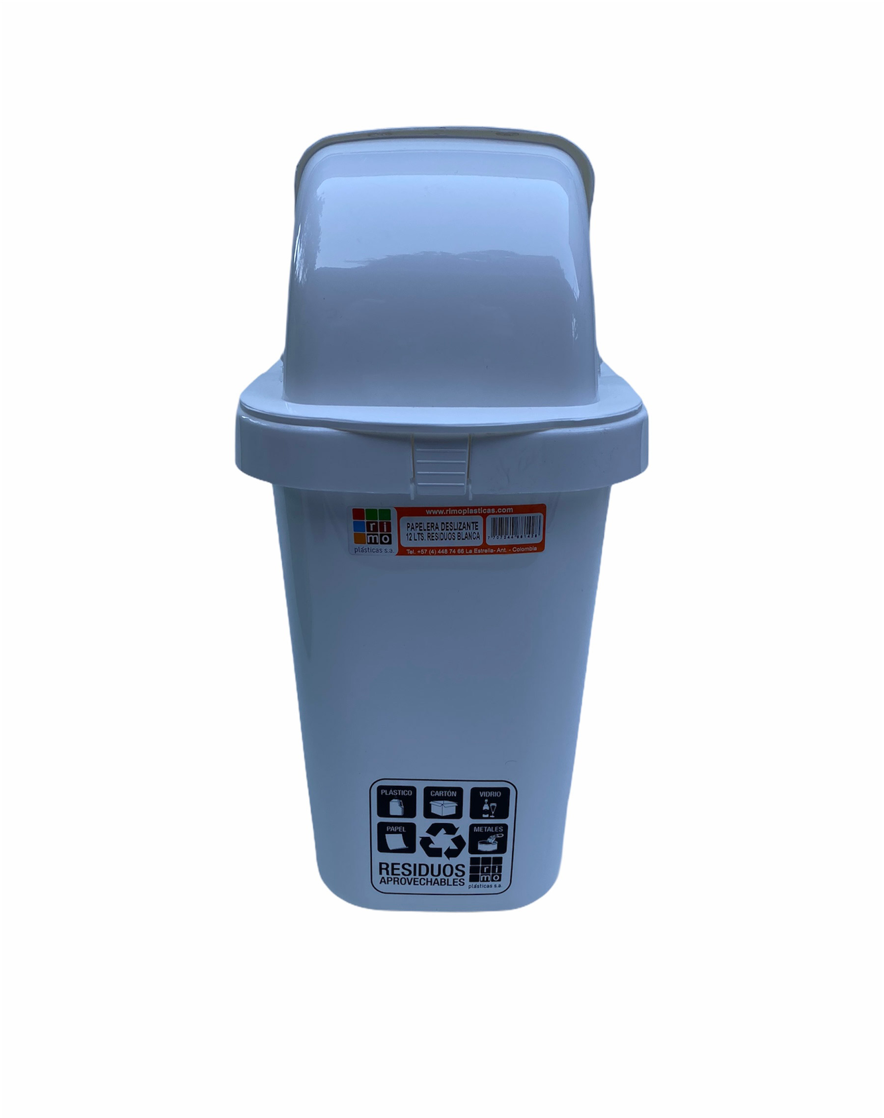 1013-papelera-deslizante-12-litros-residuos-blanca