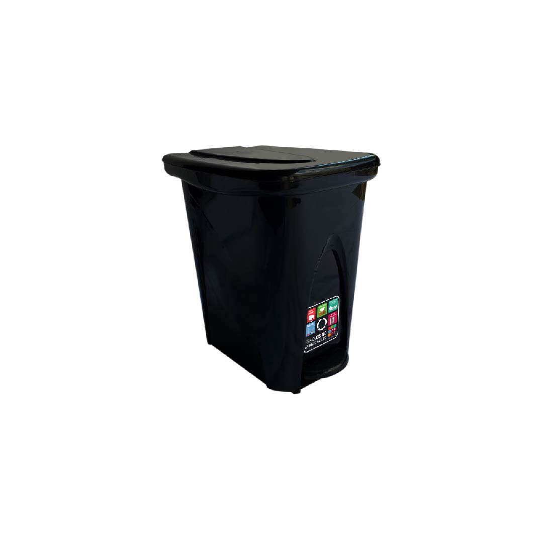 1013-papelera-pedal-14-litros-residuos-negra